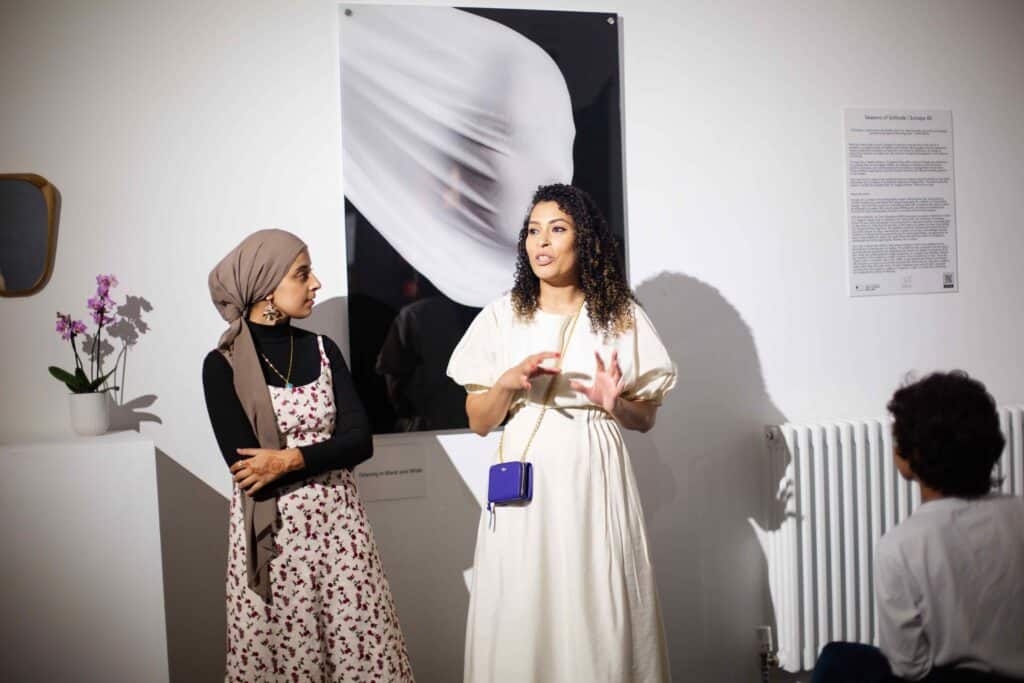 Sumaya Ali at her Exhibition Opening at Ort Gallery